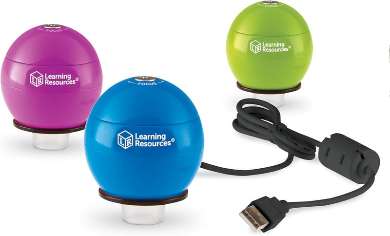 Learning Resources Zoomy 2.0 Handheld Digital Microscope, Blue - Image 3